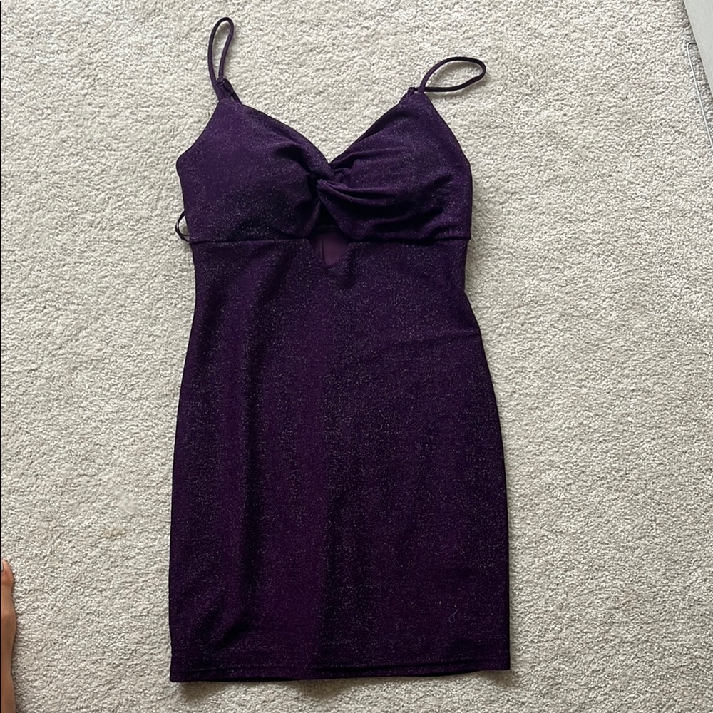 Elegant Purple Women's Dress